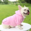 Fashion Dog Clothing Autumn And Winter Small Pet Clothes Thickening Warm Solid Color Two-Feet Hooded Wweater Casual Pet Products - Image 22