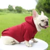Fashion Dog Clothing Autumn And Winter Small Pet Clothes Thickening Warm Solid Color Two-Feet Hooded Wweater Casual Pet Products - Image 18