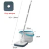 mops floor cleaning tools easy to drain Squeeze mop Household cleaning 360° spin home Floor mop cleaning brooms utensils house - Image 8