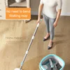 mops floor cleaning tools easy to drain Squeeze mop Household cleaning 360° spin home Floor mop cleaning brooms utensils house - Image 22
