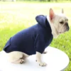 Fashion Dog Clothing Autumn And Winter Small Pet Clothes Thickening Warm Solid Color Two-Feet Hooded Wweater Casual Pet Products - Image 24