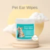 50 PCS Pet Cleaning Products  Ear Cleaning Wipes  Ear Care Fingertips  Ear Mite Removal  Cat and Dog Ear Cleaning Pet Products - Image 7