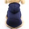 Fashion Dog Clothing Autumn And Winter Small Pet Clothes Thickening Warm Solid Color Two-Feet Hooded Wweater Casual Pet Products - Image 29