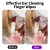 50 PCS Pet Cleaning Products  Ear Cleaning Wipes  Ear Care Fingertips  Ear Mite Removal  Cat and Dog Ear Cleaning Pet Products - Image 4