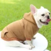 Fashion Dog Clothing Autumn And Winter Small Pet Clothes Thickening Warm Solid Color Two-Feet Hooded Wweater Casual Pet Products - Image 27