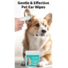 50 PCS Pet Cleaning Products  Ear Cleaning Wipes  Ear Care Fingertips  Ear Mite Removal  Cat and Dog Ear Cleaning Pet Products - Image 5