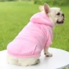 Fashion Dog Clothing Autumn And Winter Small Pet Clothes Thickening Warm Solid Color Two-Feet Hooded Wweater Casual Pet Products - Image 5