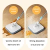 mops floor cleaning tools easy to drain Squeeze mop Household cleaning 360° spin home Floor mop cleaning brooms utensils house - Image 23