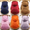 Fashion Dog Clothing Autumn And Winter Small Pet Clothes Thickening Warm Solid Color Two-Feet Hooded Wweater Casual Pet Products - Image 16